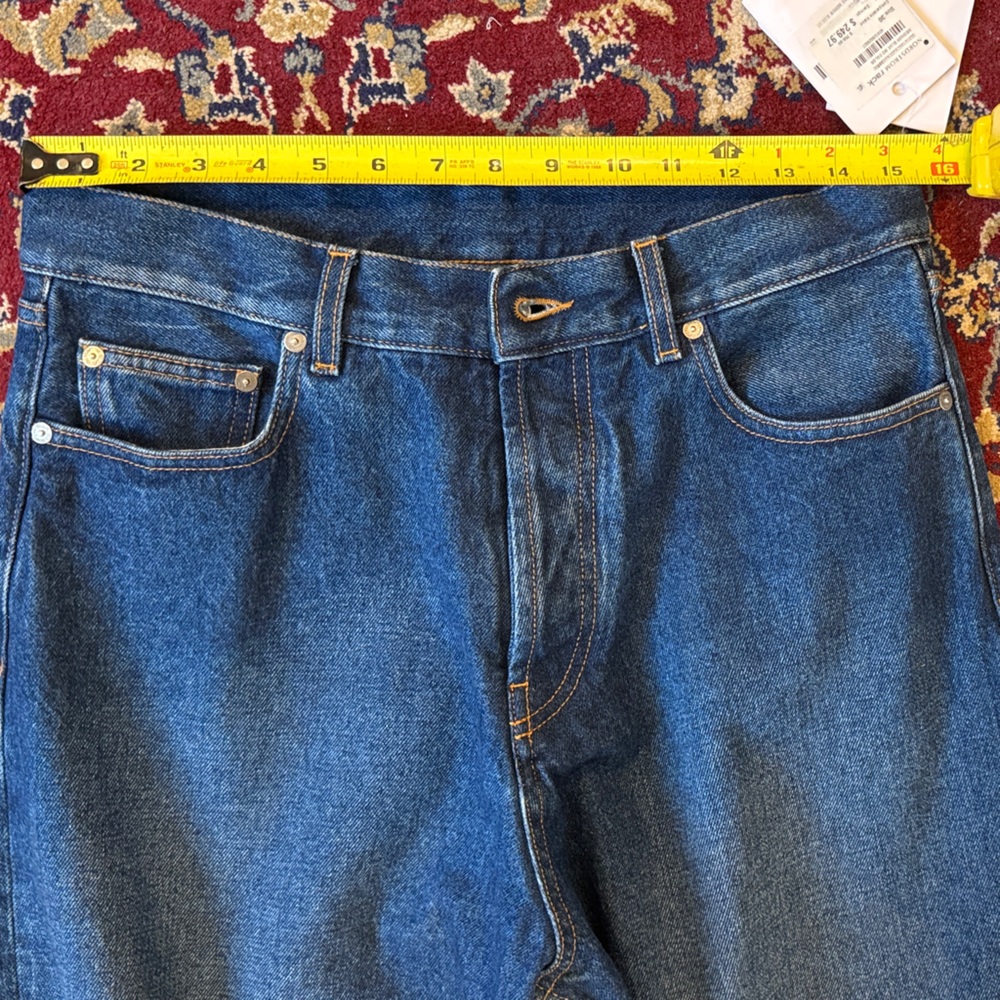 Off-White ARR Loose Leans Medium Blue Jeans 30 X 32 - Picture 10 of 12